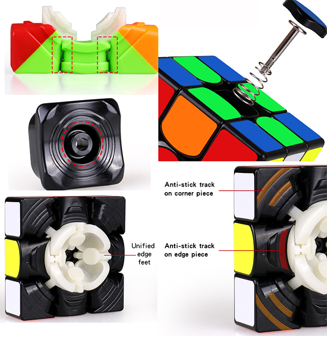 QiYi MoFangGe WuWei M 3x3x3 Magnetic Magic Cube Stickerless